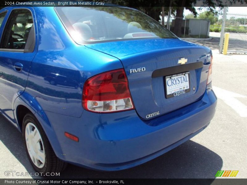 Bright Blue Metallic / Gray 2004 Chevrolet Aveo Sedan