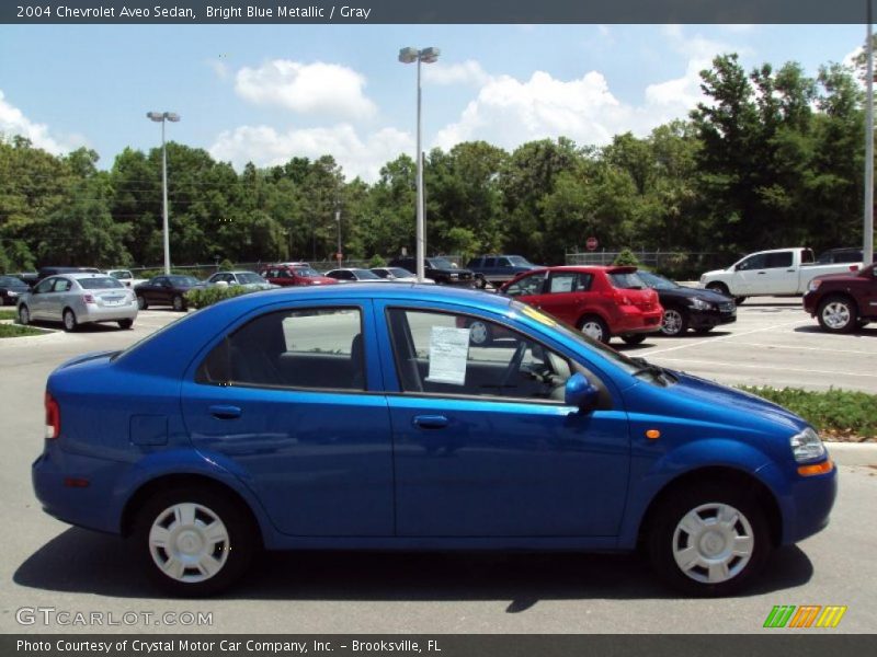 Bright Blue Metallic / Gray 2004 Chevrolet Aveo Sedan