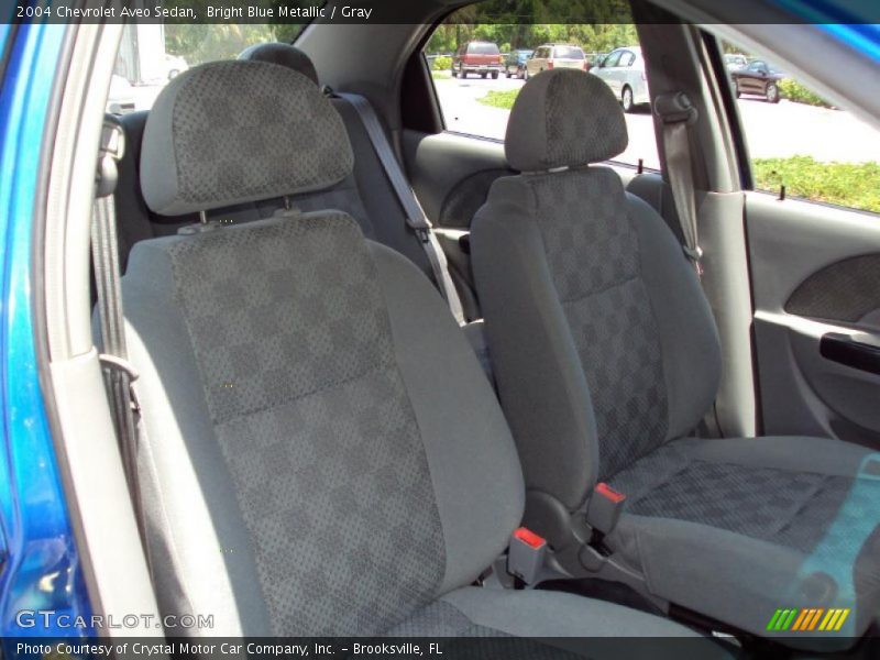 Bright Blue Metallic / Gray 2004 Chevrolet Aveo Sedan