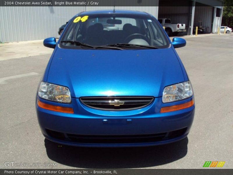 Bright Blue Metallic / Gray 2004 Chevrolet Aveo Sedan