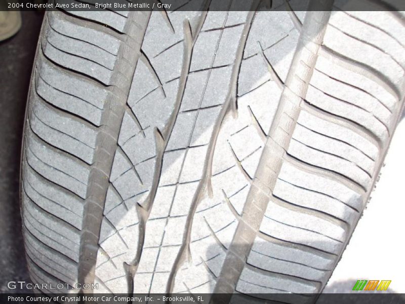 Bright Blue Metallic / Gray 2004 Chevrolet Aveo Sedan