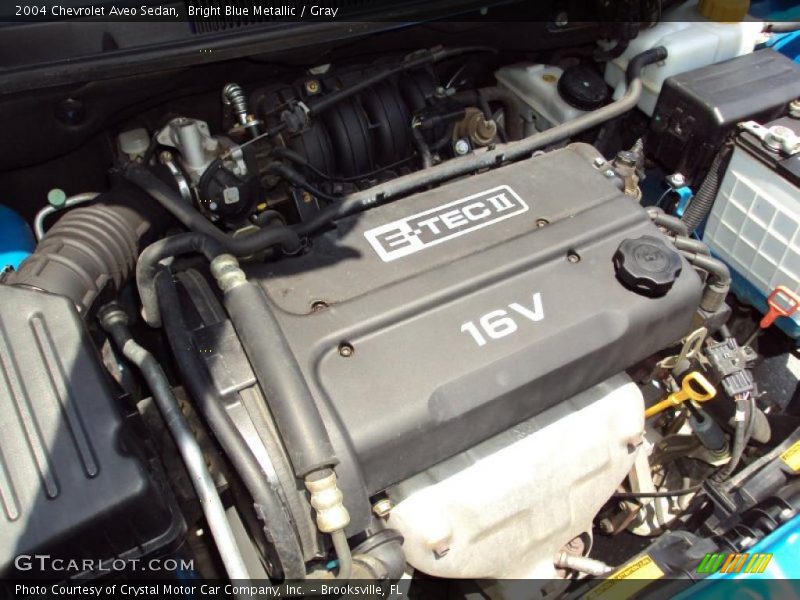 Bright Blue Metallic / Gray 2004 Chevrolet Aveo Sedan