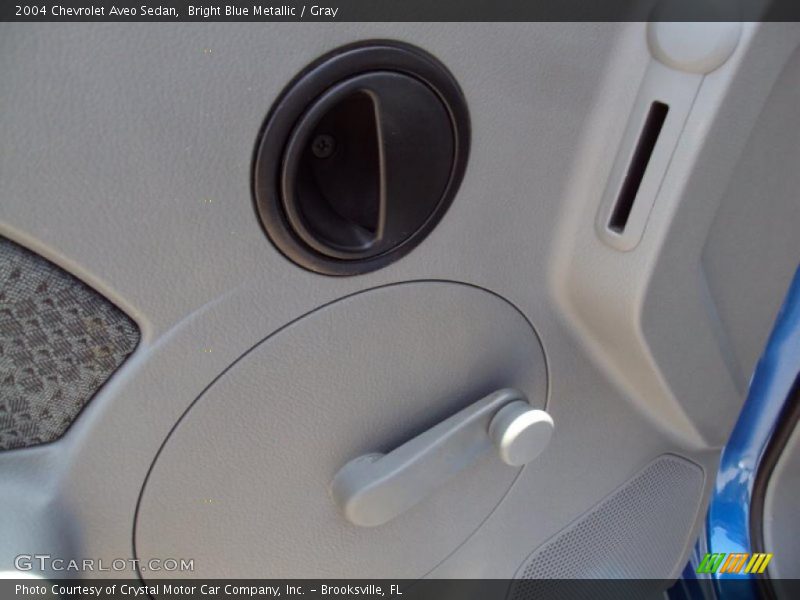 Bright Blue Metallic / Gray 2004 Chevrolet Aveo Sedan