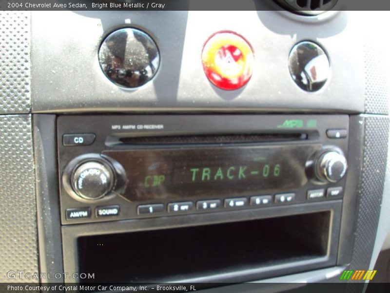 Bright Blue Metallic / Gray 2004 Chevrolet Aveo Sedan