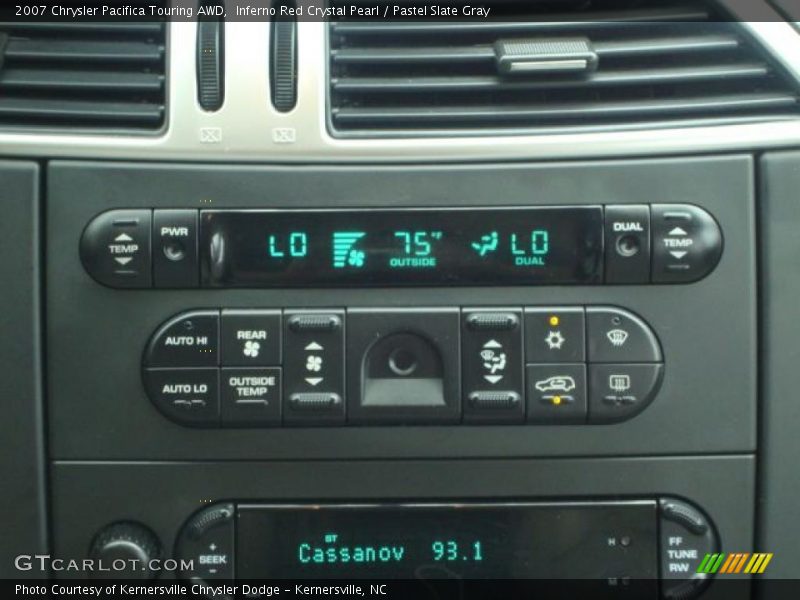 Inferno Red Crystal Pearl / Pastel Slate Gray 2007 Chrysler Pacifica Touring AWD