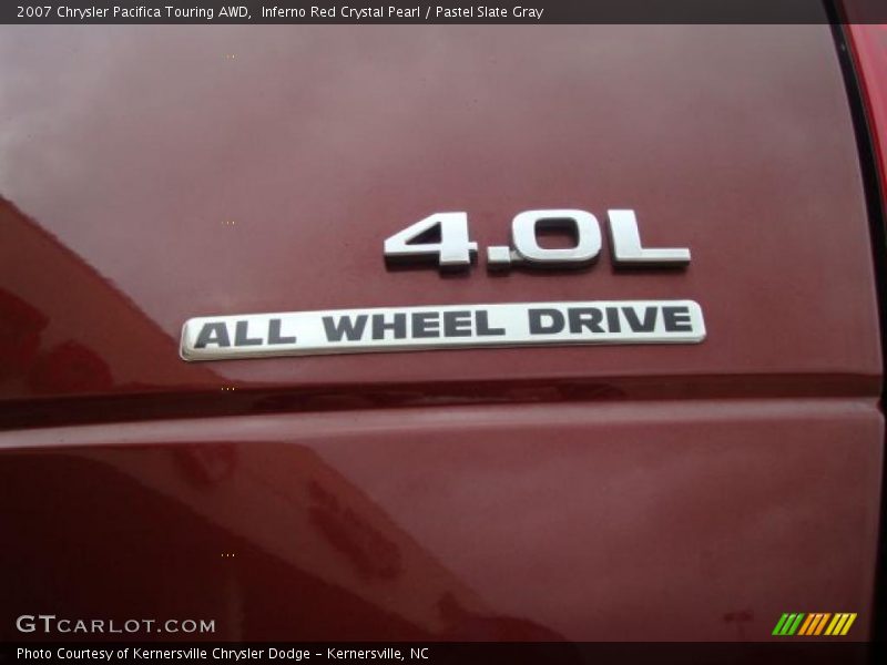 Inferno Red Crystal Pearl / Pastel Slate Gray 2007 Chrysler Pacifica Touring AWD