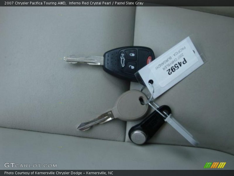 Inferno Red Crystal Pearl / Pastel Slate Gray 2007 Chrysler Pacifica Touring AWD