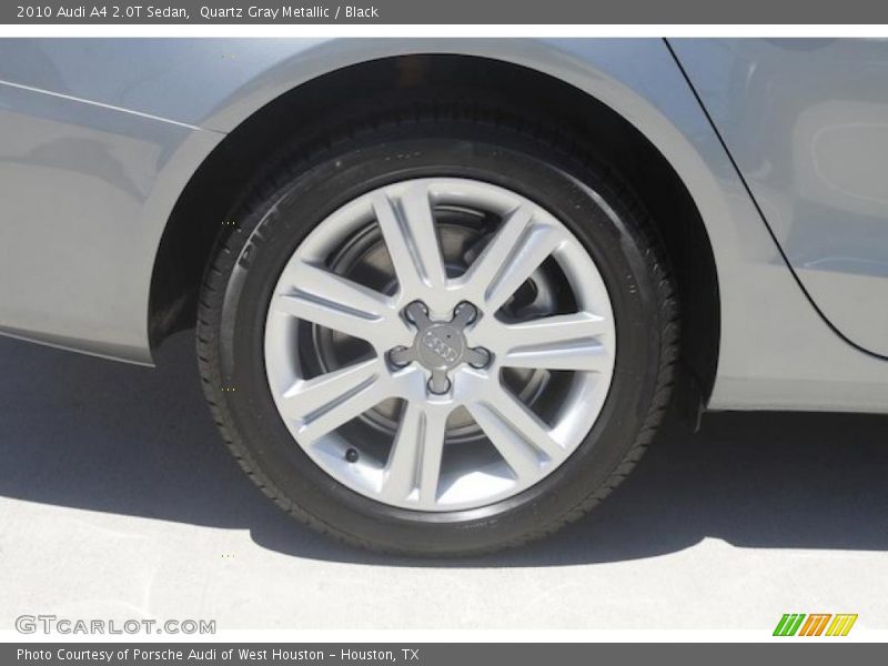Quartz Gray Metallic / Black 2010 Audi A4 2.0T Sedan