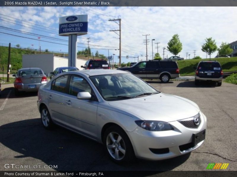 Sunlight Silver Metallic / Black 2006 Mazda MAZDA3 i Sedan