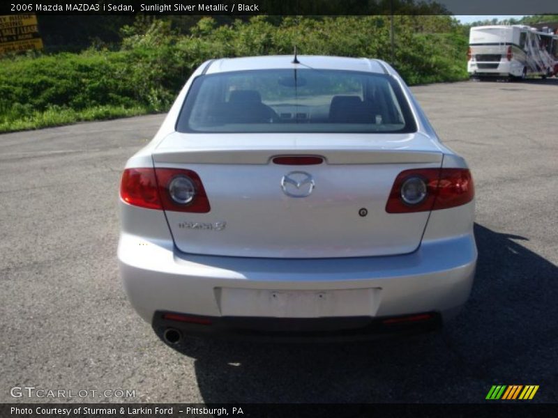 Sunlight Silver Metallic / Black 2006 Mazda MAZDA3 i Sedan