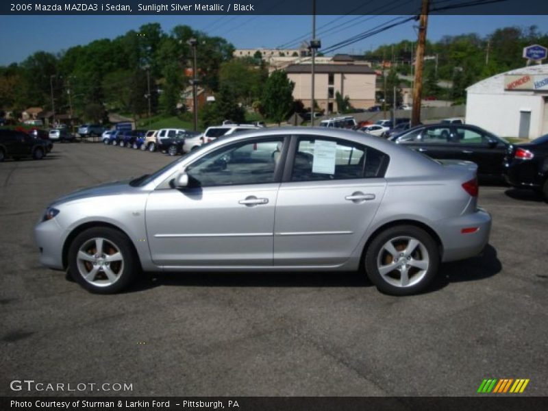 Sunlight Silver Metallic / Black 2006 Mazda MAZDA3 i Sedan
