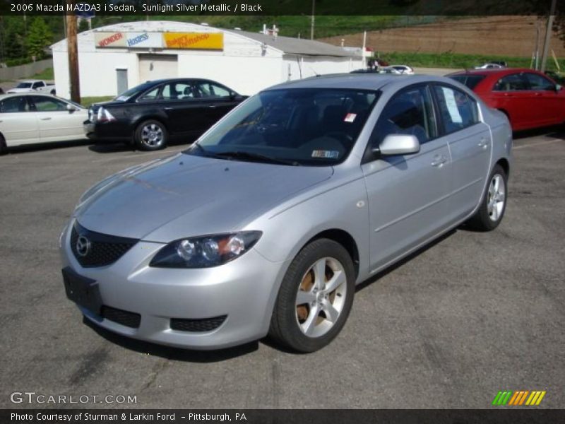 Sunlight Silver Metallic / Black 2006 Mazda MAZDA3 i Sedan