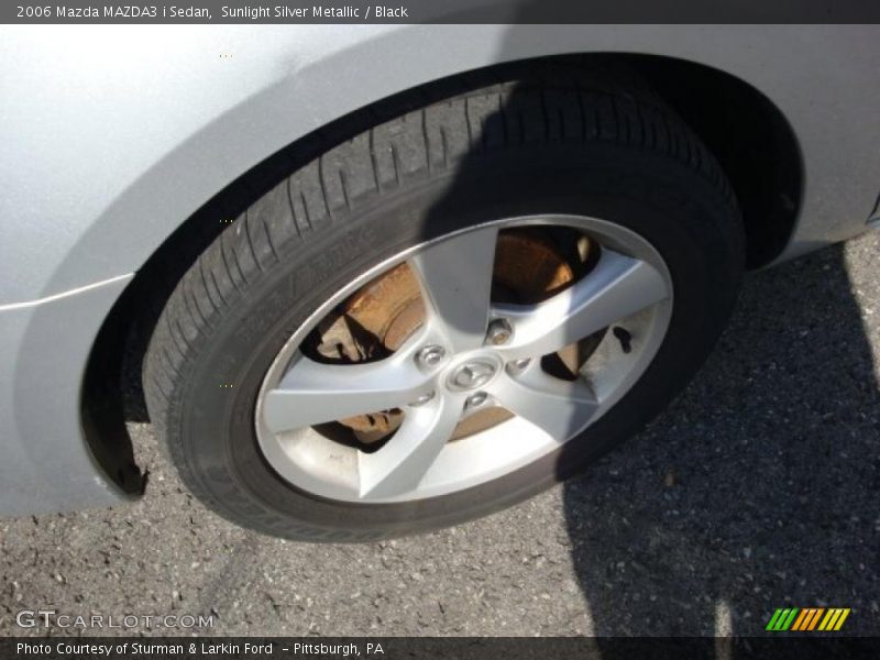 Sunlight Silver Metallic / Black 2006 Mazda MAZDA3 i Sedan