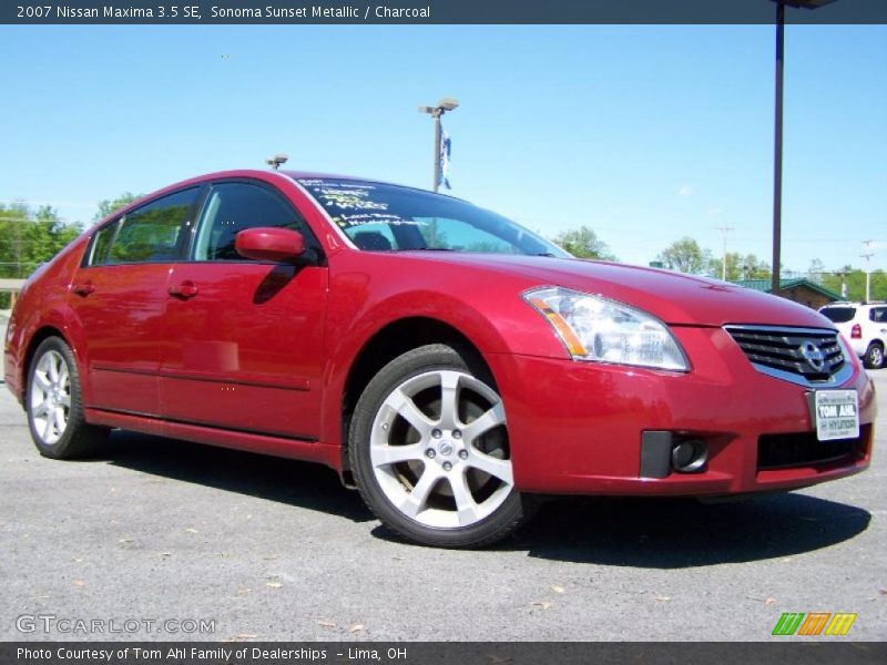 Sonoma Sunset Metallic / Charcoal 2007 Nissan Maxima 3.5 SE