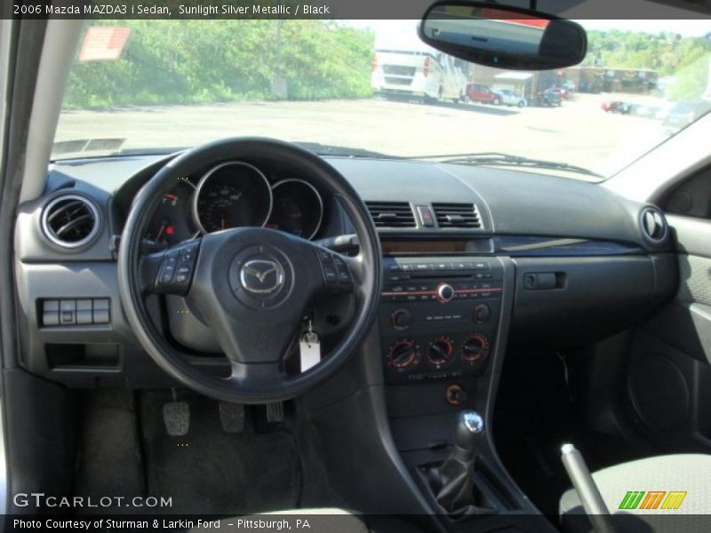 Sunlight Silver Metallic / Black 2006 Mazda MAZDA3 i Sedan