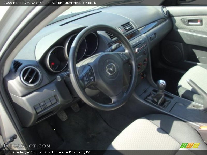 Sunlight Silver Metallic / Black 2006 Mazda MAZDA3 i Sedan