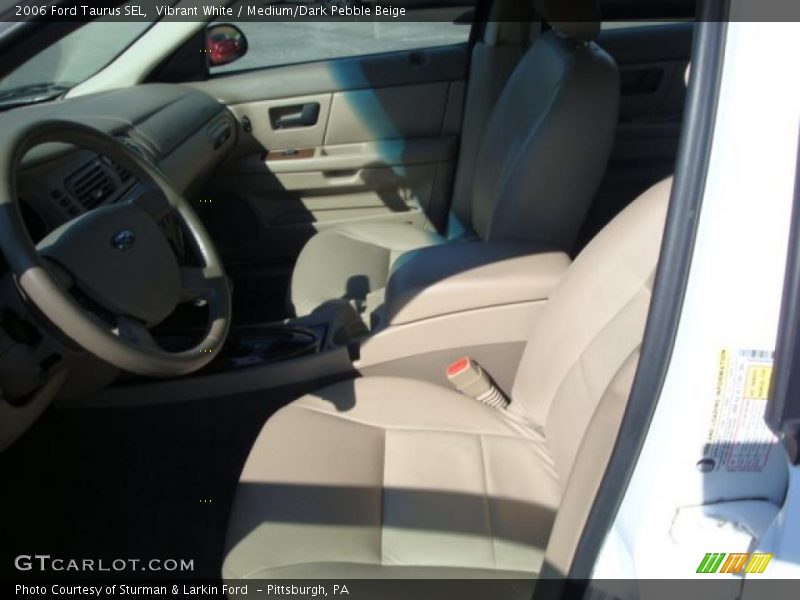 Vibrant White / Medium/Dark Pebble Beige 2006 Ford Taurus SEL