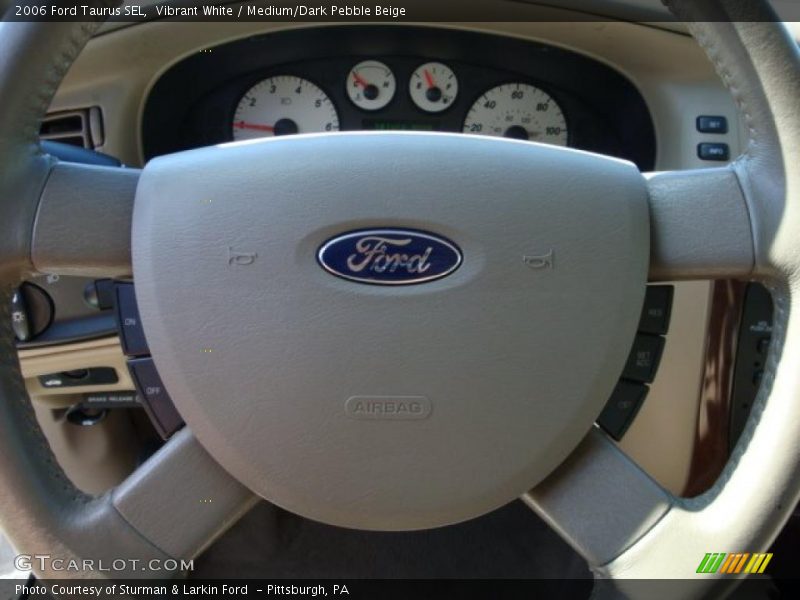 Vibrant White / Medium/Dark Pebble Beige 2006 Ford Taurus SEL