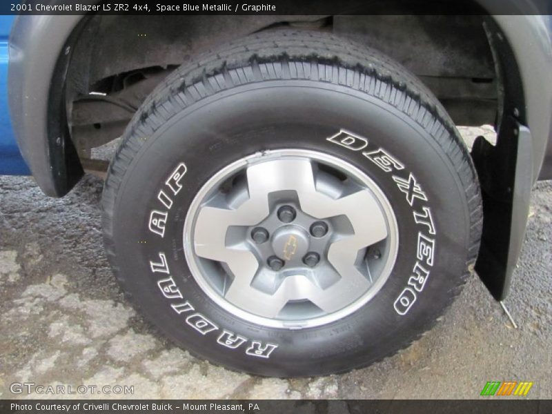Space Blue Metallic / Graphite 2001 Chevrolet Blazer LS ZR2 4x4