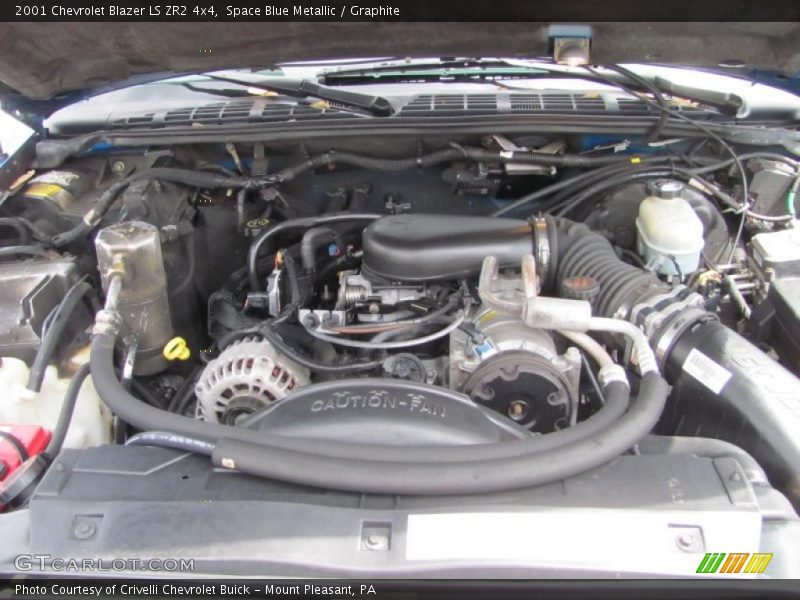 Space Blue Metallic / Graphite 2001 Chevrolet Blazer LS ZR2 4x4