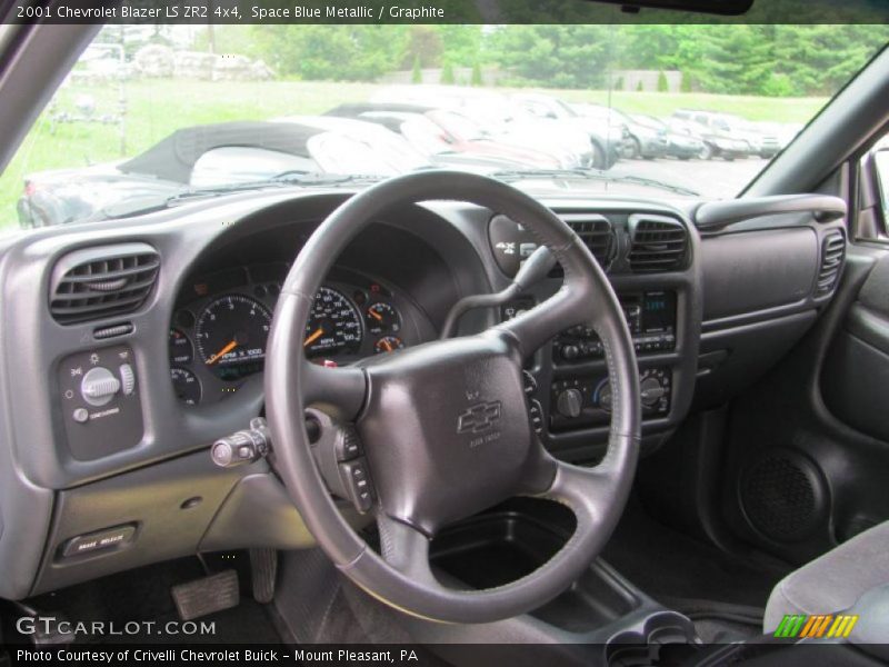 Space Blue Metallic / Graphite 2001 Chevrolet Blazer LS ZR2 4x4