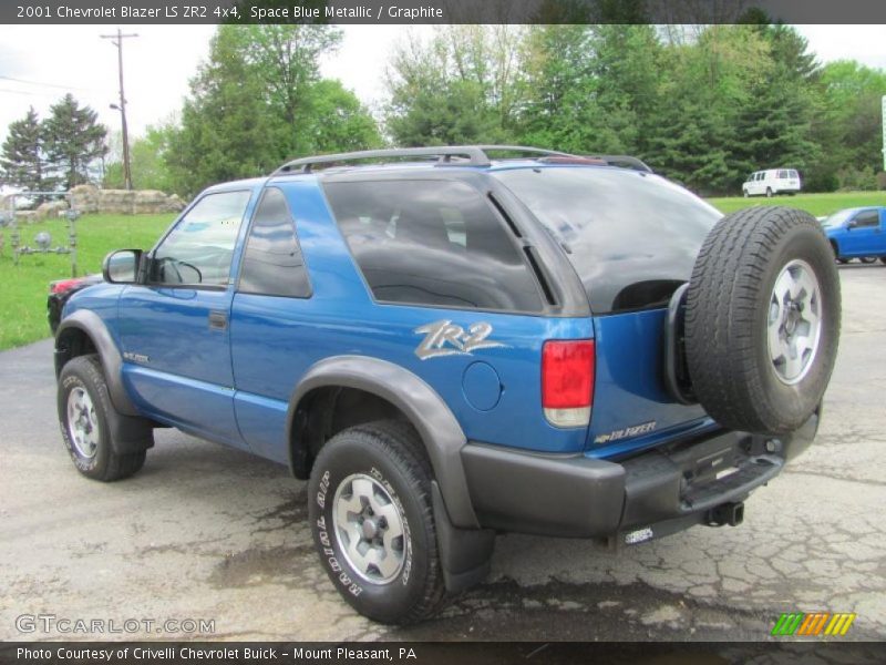 Space Blue Metallic / Graphite 2001 Chevrolet Blazer LS ZR2 4x4