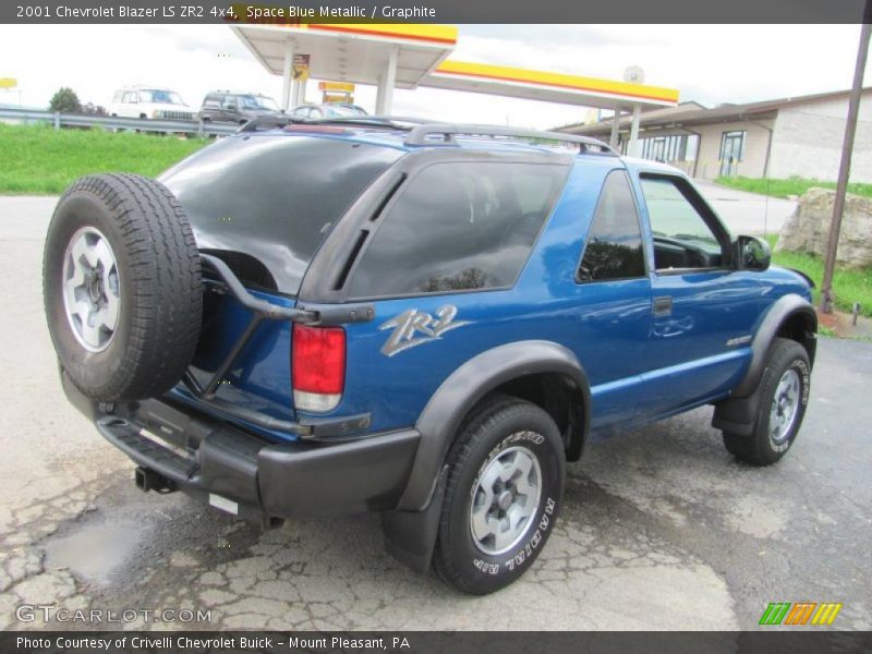 Space Blue Metallic / Graphite 2001 Chevrolet Blazer LS ZR2 4x4