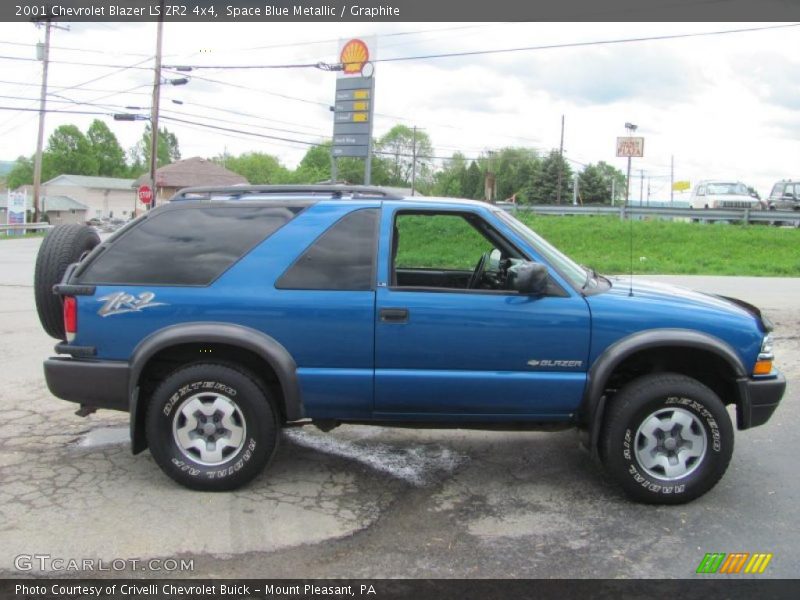 Space Blue Metallic / Graphite 2001 Chevrolet Blazer LS ZR2 4x4