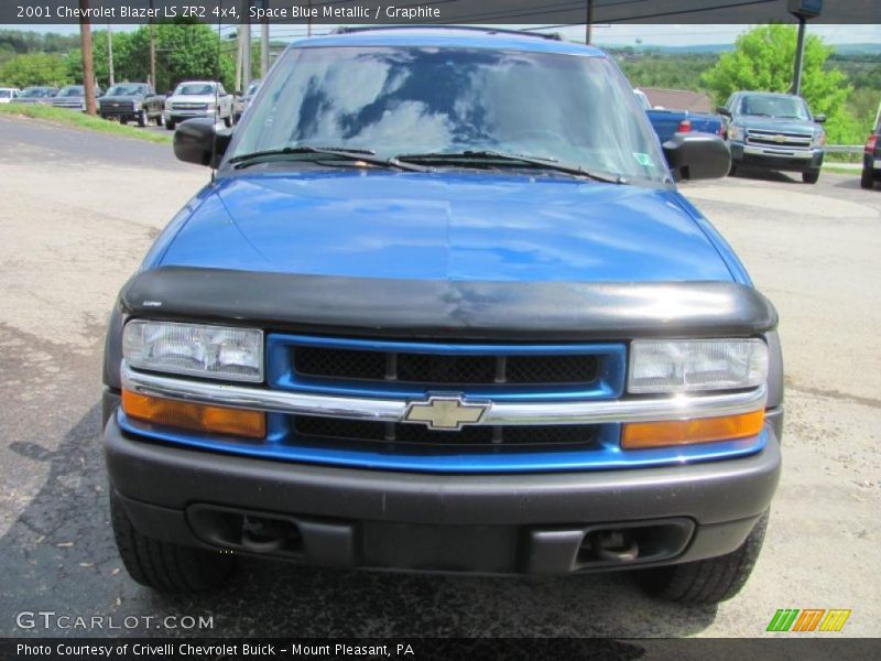 Space Blue Metallic / Graphite 2001 Chevrolet Blazer LS ZR2 4x4