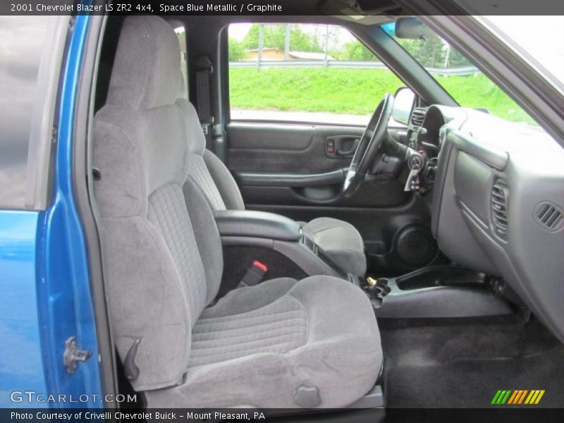 Space Blue Metallic / Graphite 2001 Chevrolet Blazer LS ZR2 4x4