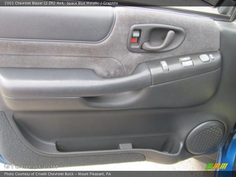 Space Blue Metallic / Graphite 2001 Chevrolet Blazer LS ZR2 4x4