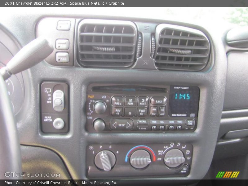 Space Blue Metallic / Graphite 2001 Chevrolet Blazer LS ZR2 4x4