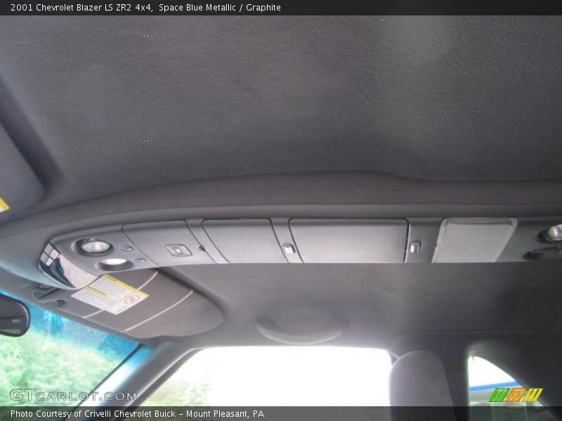 Space Blue Metallic / Graphite 2001 Chevrolet Blazer LS ZR2 4x4