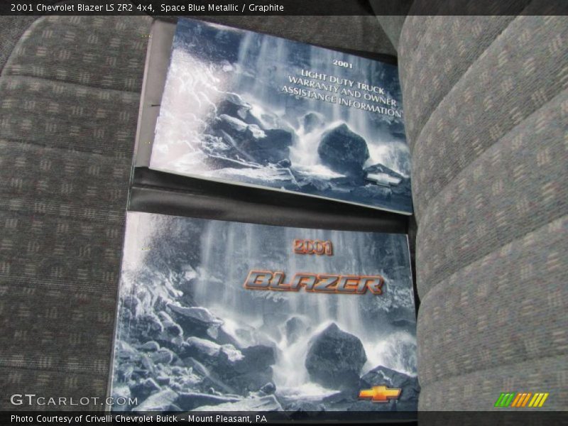 Space Blue Metallic / Graphite 2001 Chevrolet Blazer LS ZR2 4x4