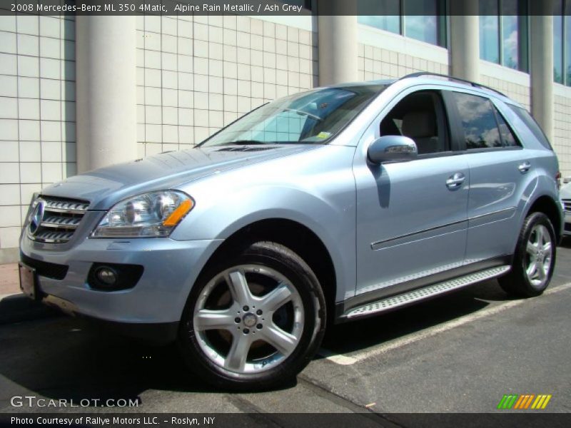 Alpine Rain Metallic / Ash Grey 2008 Mercedes-Benz ML 350 4Matic