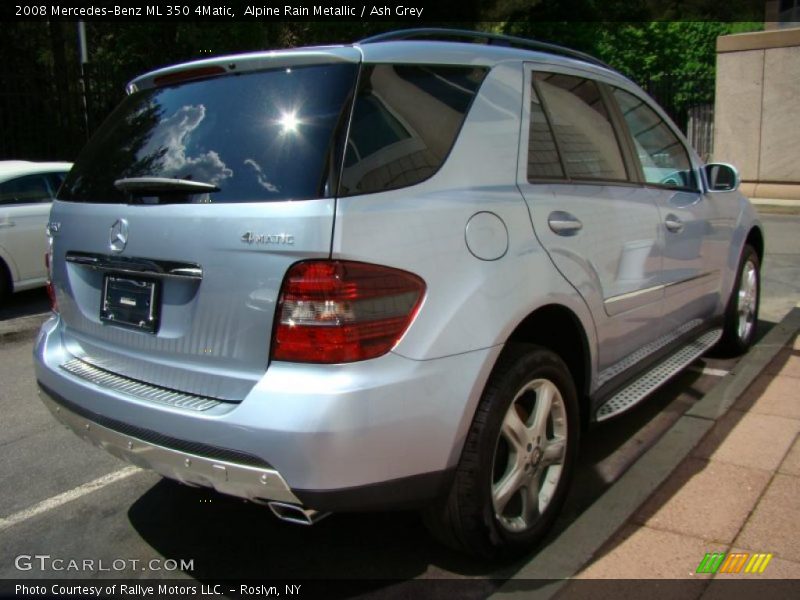 Alpine Rain Metallic / Ash Grey 2008 Mercedes-Benz ML 350 4Matic