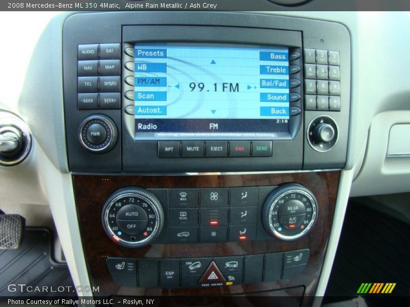 Alpine Rain Metallic / Ash Grey 2008 Mercedes-Benz ML 350 4Matic