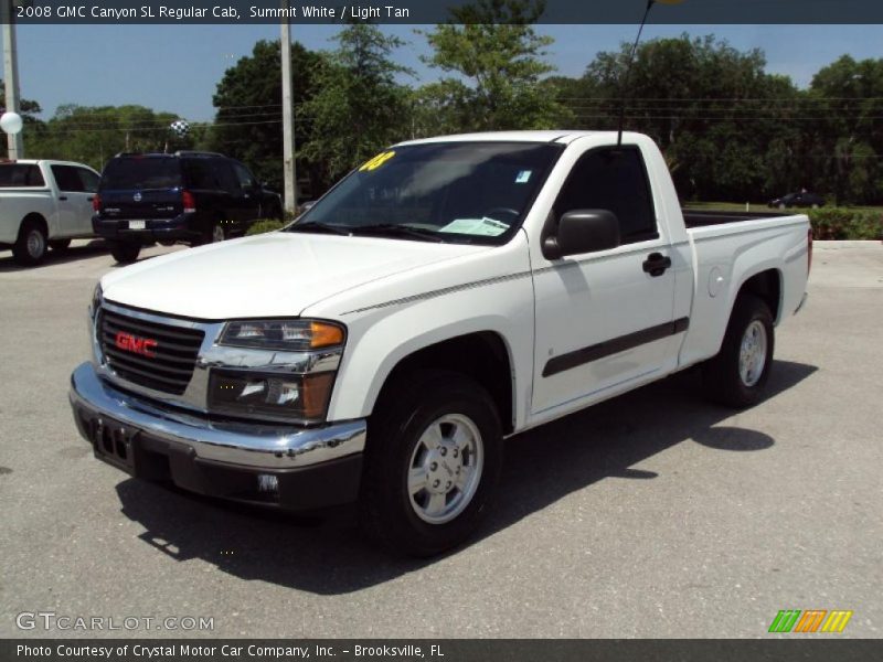 Summit White / Light Tan 2008 GMC Canyon SL Regular Cab