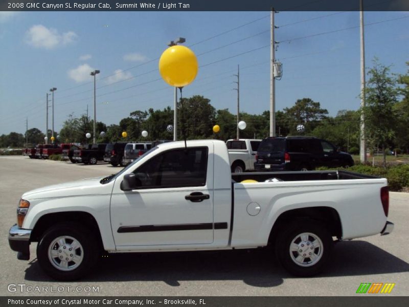 Summit White / Light Tan 2008 GMC Canyon SL Regular Cab