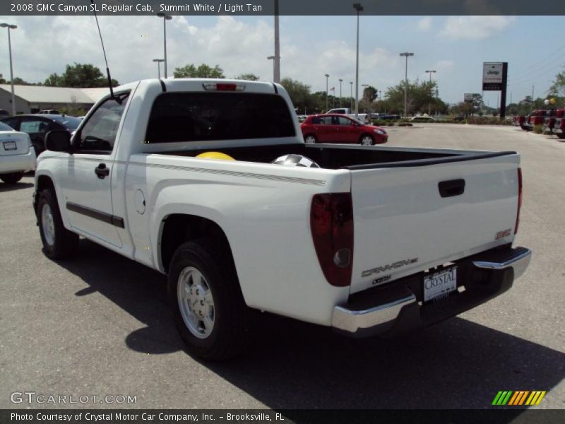 Summit White / Light Tan 2008 GMC Canyon SL Regular Cab