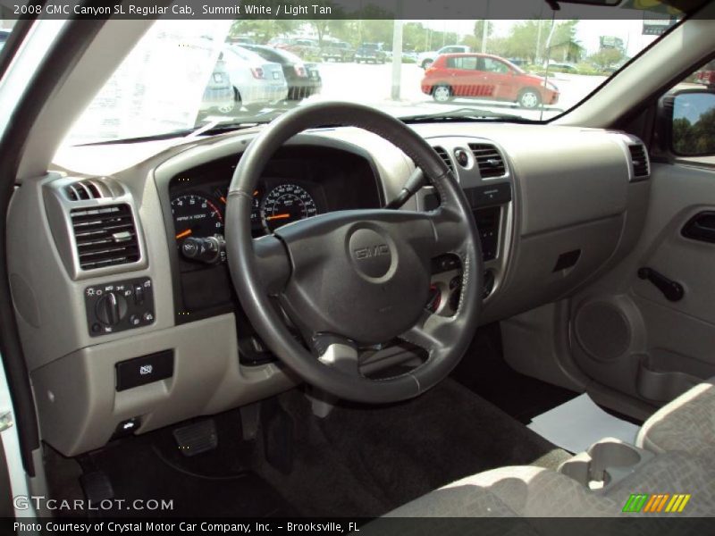Summit White / Light Tan 2008 GMC Canyon SL Regular Cab
