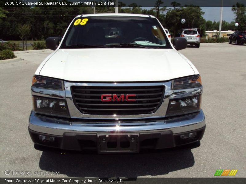 Summit White / Light Tan 2008 GMC Canyon SL Regular Cab