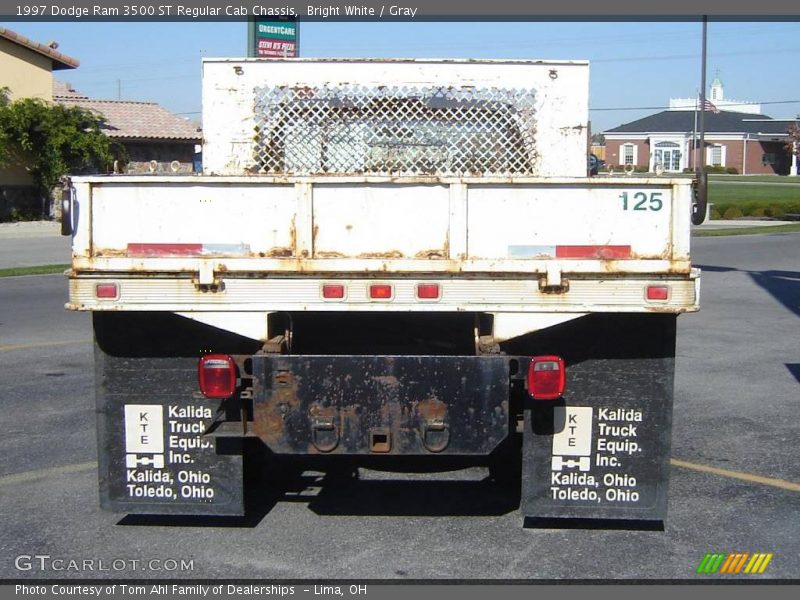 Bright White / Gray 1997 Dodge Ram 3500 ST Regular Cab Chassis