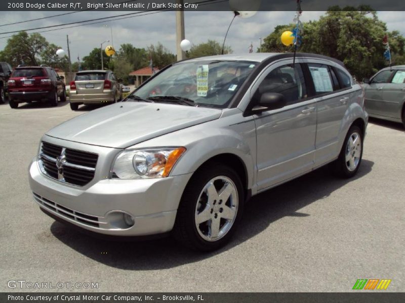 Bright Silver Metallic / Dark Slate Gray 2008 Dodge Caliber R/T