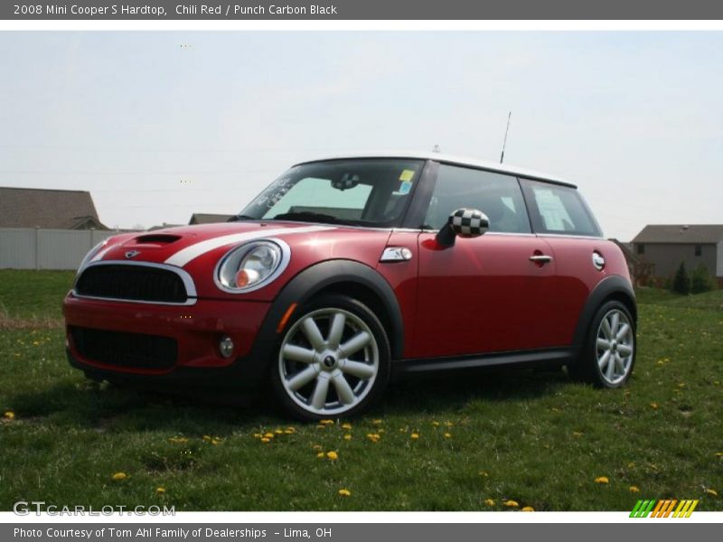 Chili Red / Punch Carbon Black 2008 Mini Cooper S Hardtop