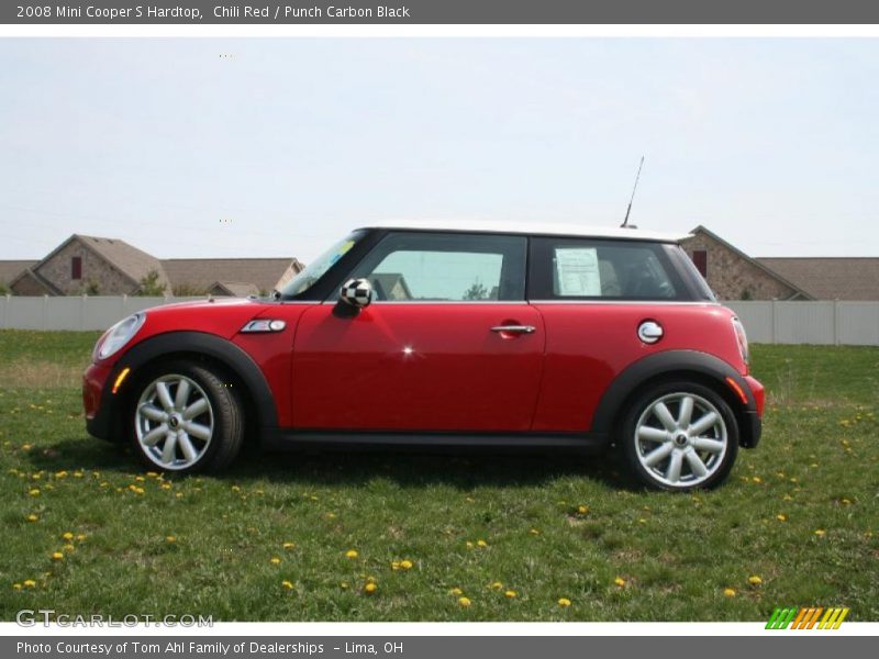 Chili Red / Punch Carbon Black 2008 Mini Cooper S Hardtop