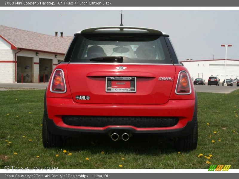 Chili Red / Punch Carbon Black 2008 Mini Cooper S Hardtop