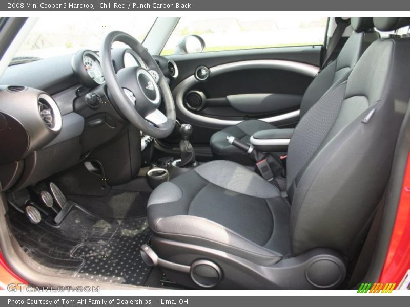 Chili Red / Punch Carbon Black 2008 Mini Cooper S Hardtop