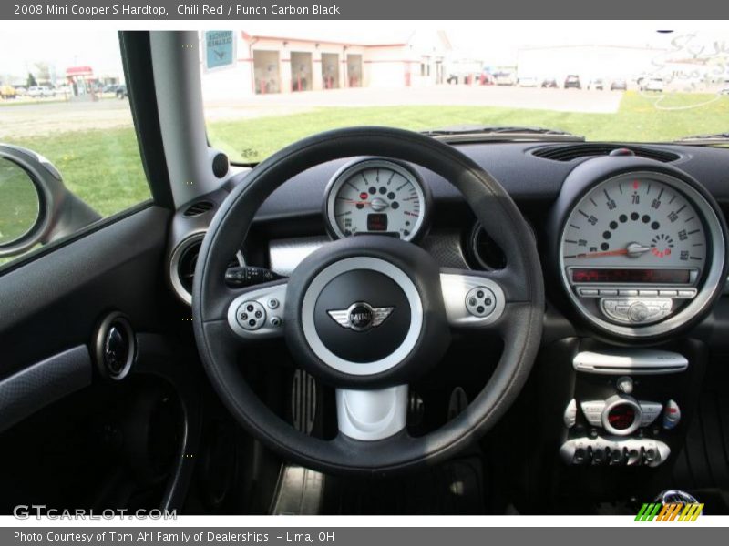 Chili Red / Punch Carbon Black 2008 Mini Cooper S Hardtop