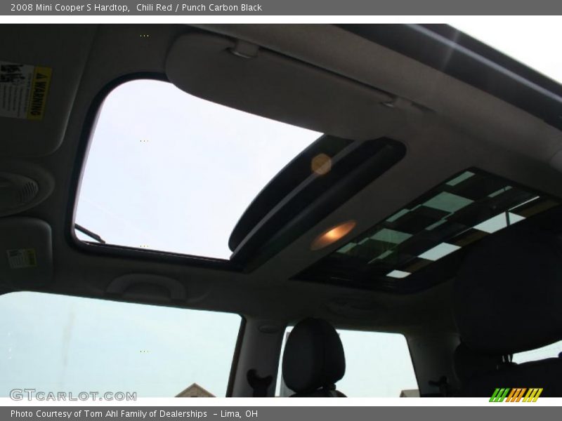 Chili Red / Punch Carbon Black 2008 Mini Cooper S Hardtop